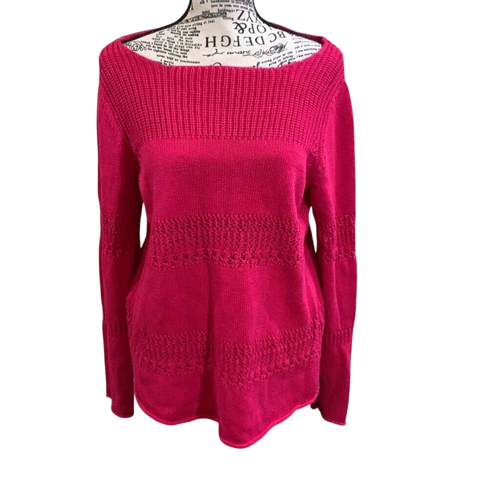 Chelsea & Theodore scoop neck sweater size large